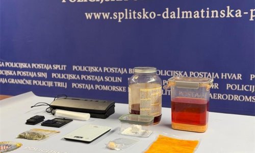Splitska policija spriječila proizvodnju do 15 kilograma amfetamina