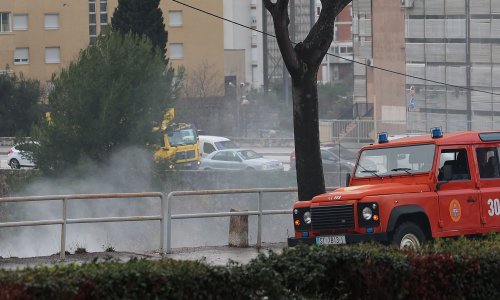Požar u napuštenom splitskom objektu: Jedna osoba ozlijeđena
