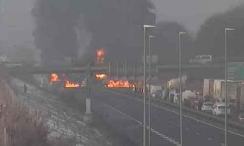 Zatvorili autocestu u Sloveniji zbog teške prometne nesreće: Eksplodirala cisterna