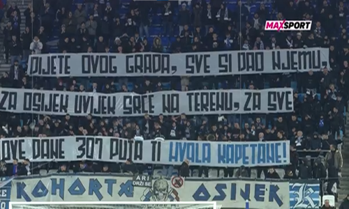 Osijek prekrasnom ceremonijom pozdravio umirovljenu legendu