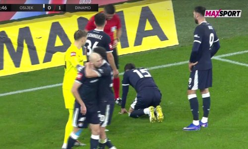 Pogledajte zašto je Mišić poludio na derbiju Osijeka i Dinama, suigrači ga jedva smirili