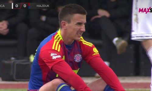 Najbolji strijelac Hajduka ostao je ležati, poslušajte reakciju navijača