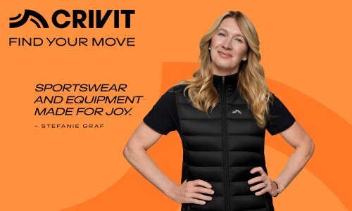 CRIVIT i Stefanie Graf započinju međunarodno partnerstvo za sport i kretanje pod motom 'FIND YOUR MOVE'