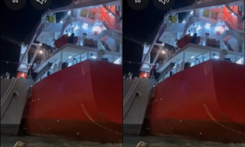 Sudar u riječkoj luci: Turski brod udario Titov 'Galeb'