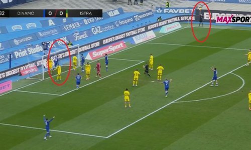 Pogledajte nevjerojatnu pogrešku pomoćnog suca, ali VAR je ipak potvrdio Dinamov gol