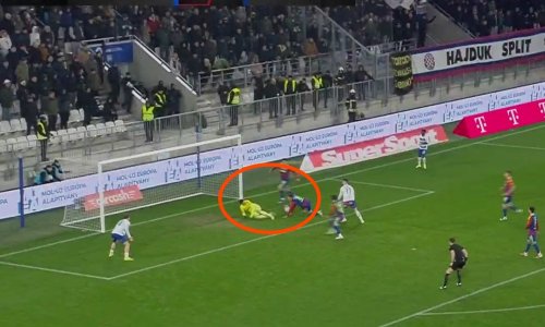 Klupa Osijeka je skočila na igranje rukom igrača Hajduka: Sudac i VAR soba se nisu oglasili