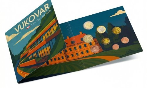 Novo izdanje službenog seta eurokovanica - Euro set Vukovar 2026.