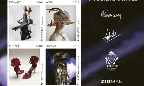 I Zigmanov korzet na markama Hrvatske pošte posvećene  hrvatskom modnom dizajnu