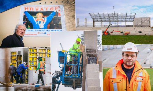 Na gradilištu u Zagrebu radi se punom parom, ali i roštilja: 'Usred stadiona zatekli smo jezero'