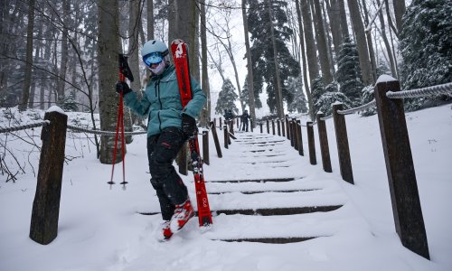 FOTO, VIDEO Pogledajte idilične prizore sa Sljemena; U prometu sasvim suprotna situacija