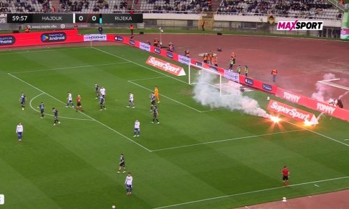Bel je nakratko prekinuo derbi na Poljudu: Pogledajte što se dogodilo