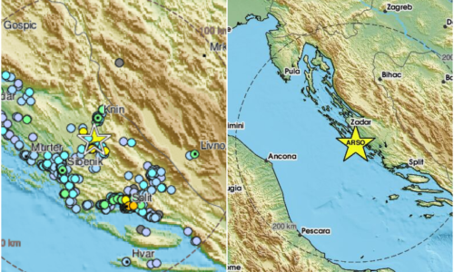 Dva potresa noćas pogodila Dalmaciju: 'Psi su se uznemirili'