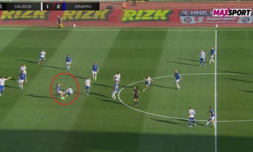 Igrači Hajduka tražili dva prekršaja: Pogledajte gol za 1:3 vodstvo Dinama na Poljudu
