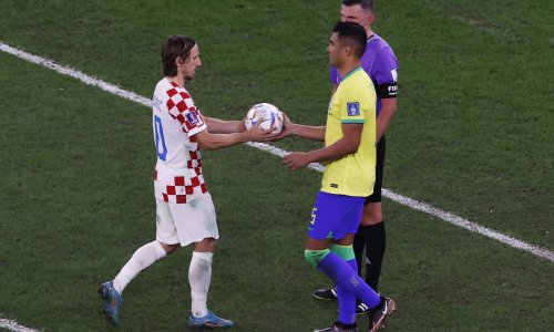 Pogledajte susret Modrića i legendarnog Brazilca: 'Sad moraš igrati za nas'