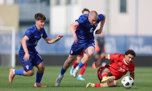 Pogledajte uvjerljivu pobjedu hrvatskih U-19 nogometaša; Švicarcima su utrpali četiri gola