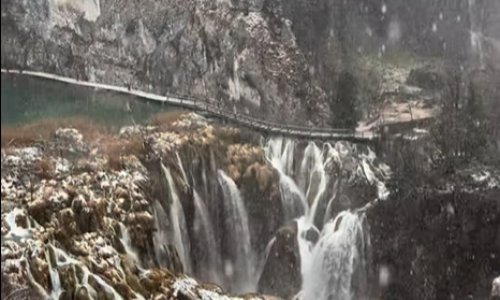 Pogledajte zimsku idilu na Plitvicama