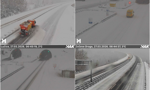 Autoceste zatrpane snijegom, puše orkanski vjetar: HAK objavio detalje
