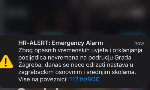 Mobiteli alarmirali i uplašili Zagrepčane: 'Danas nema nastave'