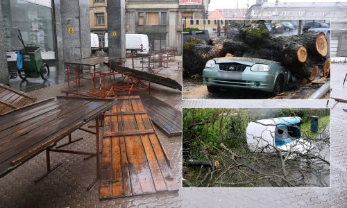 Vjetar rastura Zagreb: Otkazana nastava, padaju stabla i crijepovi; Oglasili se vatrogasci i Crveni križ