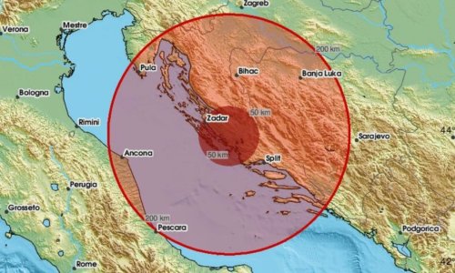Potres u Dalmaciji: Epicentar kod otoka Žirja