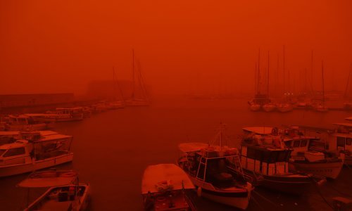 Kretu progutalo crveno nebo, prizori su potpuno nestvarni