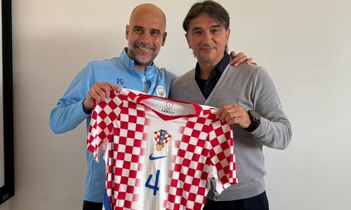 Dalić posjetio Guardiolu i dao mu poklon: 'Dobili smo informacije iz prve ruke'