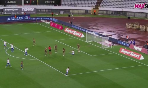Pogledajte trenutak kad su igrači Hajduka skočili i tražili penal