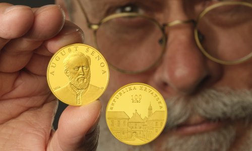 August Šenoa na kovanicama koje čuvaju književno nasljeđe