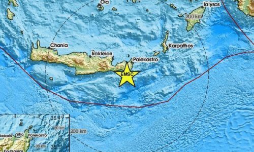 Snažan potres kod Krete