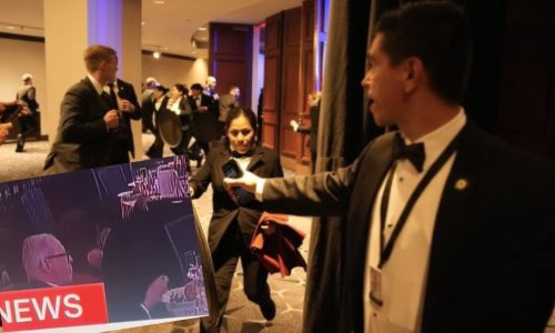 Dok su svi bježali i skrivali se ispod stolova, jedan je gost mirno nastavio sa svojom večerom