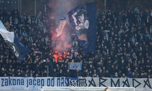Riječani ostavili poruku za Hajduk uoči derbija: 'Vole srpskog Partizana'