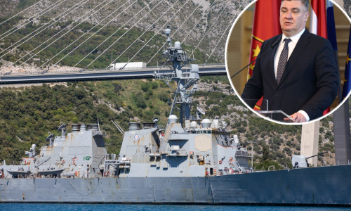 Američki razarač koji je presreo iranski projektil uplovio u Dubrovnik. Oglasio se Milanović