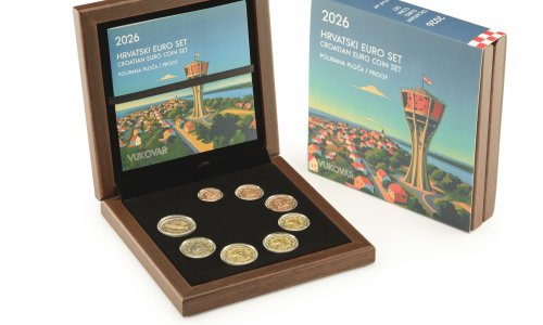 Novo izdanje Hrvatske kovnice novca - Euro set Vukovar 2026. u kvaliteti otkova polirana ploča
