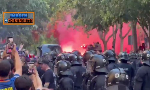 Pogledajte bizarne scene pred El Clasico: Navijači Barce gađali autobus s igračima Barcelone