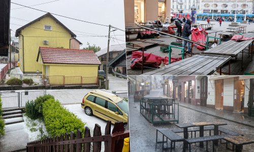 FOTO/VIDEO Snažno nevrijeme s tučom poharalo Zaprešić i Zagreb, kaos u javnom prijevozu