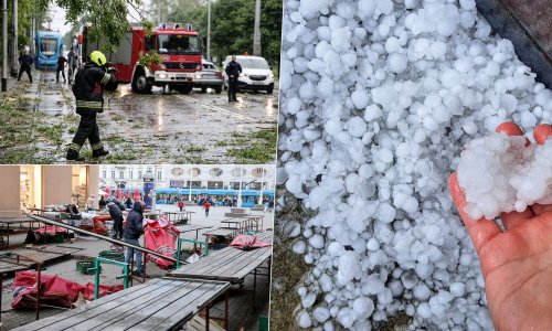 FOTO/VIDEO Nevrijeme stvorilo kaos u Zagrebu: Jedna osoba ozlijeđena, vatrogasci imaju pune ruke posla