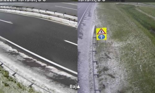 Tuča zabijelila autocestu na Popovači: HAK poziva vozače na oprez diljem zemlje