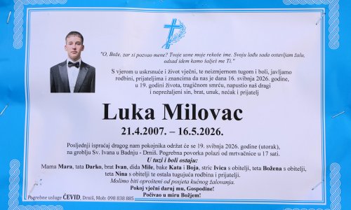 Gradonačelnik Drniša: Ubijeni dečko trebao je imati maturalnu. Teško mi je o tome govoriti