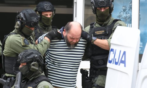 FOTO Pogledajte kako su specijalci doveli Aleksića na saslušanje u DORH