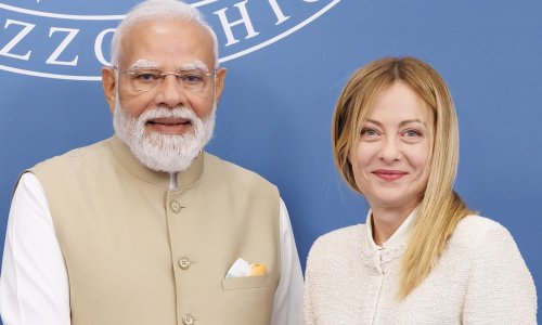 VIDEO Modi i Meloni ponovno hit na društvenim mrežama zbog neobičnog poklona
