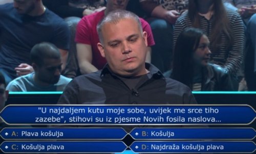 Pitanje o velikom hitu Novih fosila zaustavilo sjajnog natjecatelja iz Zadra