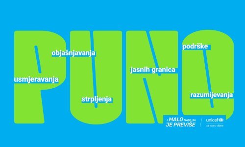 UNICEF pokreće kampanju 'I malo nasilja je previše'