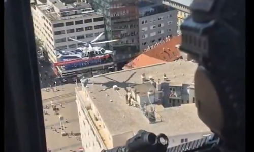 VIDEO Spektakularni prizori iz centra Zagreba: Specijalci vježbali desant na zgradu