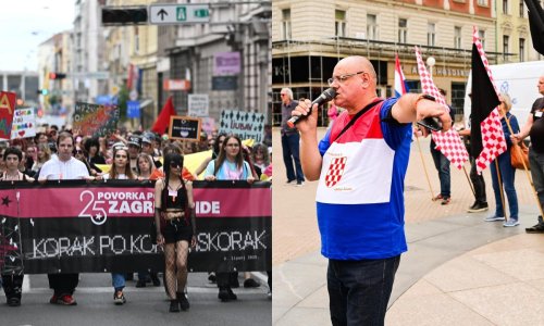 Tomašević i državna tajnica u povorci ponosa, na Trgu ih dočekali Keleminec i šačica desničara