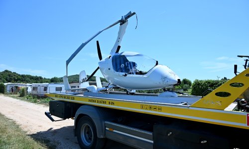 Završen očevid o padu žirokoptera u Vrsaru: Lakše ozlijeđeni Slovenci