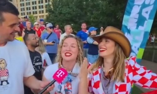 Navijačice pred utakmicu nasmijale reportera: 'Ne žicamo karte za Hrvatsku, nego za Iđen Doli Fest'