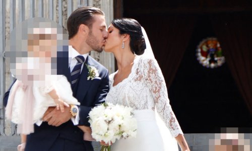 Udala se za nogometaša u raskošnoj čipki, a ovaj detalj na vjenčanici ukrao je svu pažnju