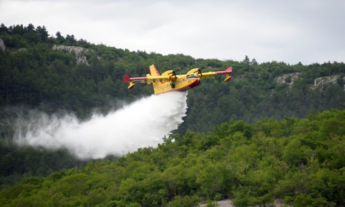 Spektakularna intervencija iz zraka: Pilot kanadera vještim manevrom pomogao obuzdati požar