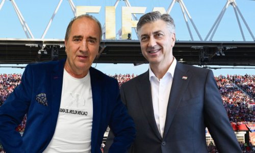 Rukovanje na utakmici: Srdačan susret premijera i Grdovića na tribinama u Torontu