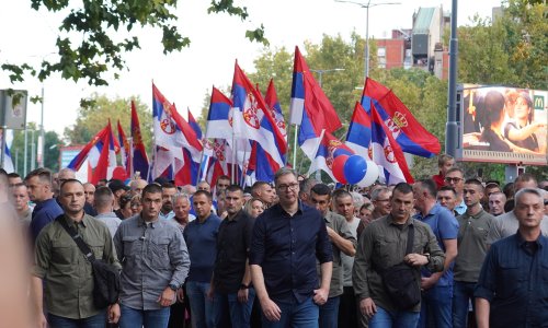 Centar Beograda blokiran zbog skupa Vučićevih pristaša